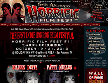 Tablet Screenshot of horrificfilmfest.com